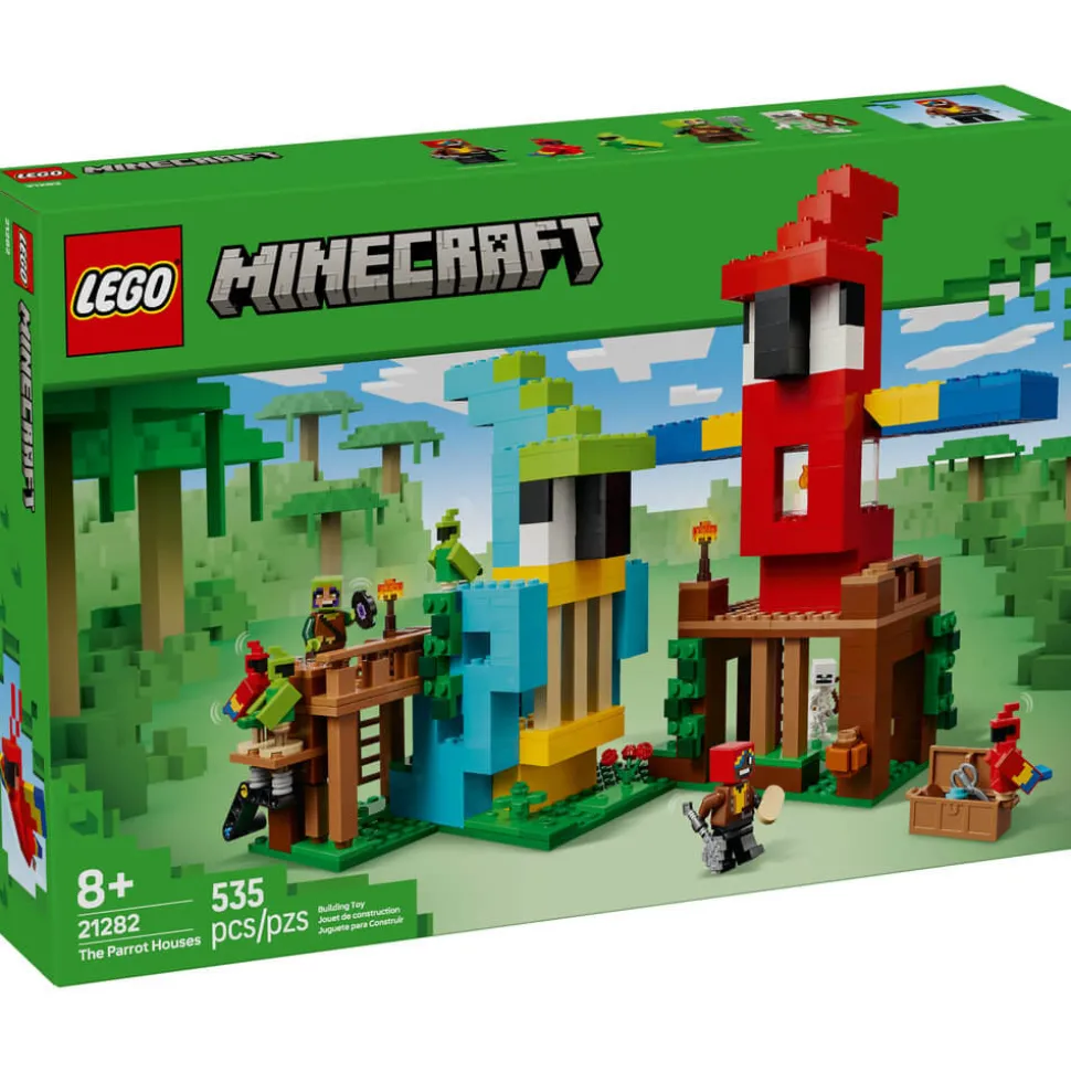 LEGO® Minecraft The Parrot Houses 535 Piece Building Kit (21282)