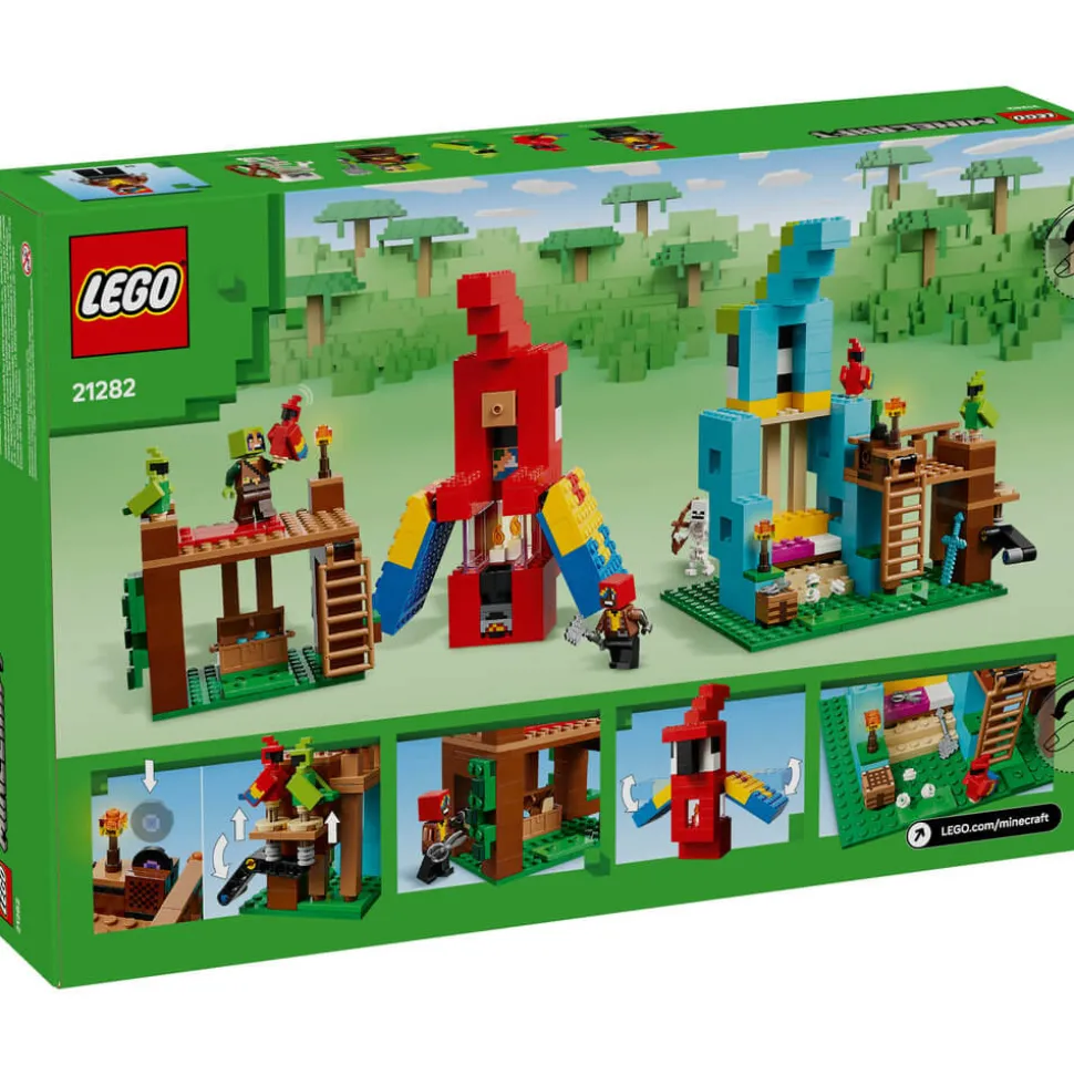 LEGO® Minecraft The Parrot Houses 535 Piece Building Kit (21282)