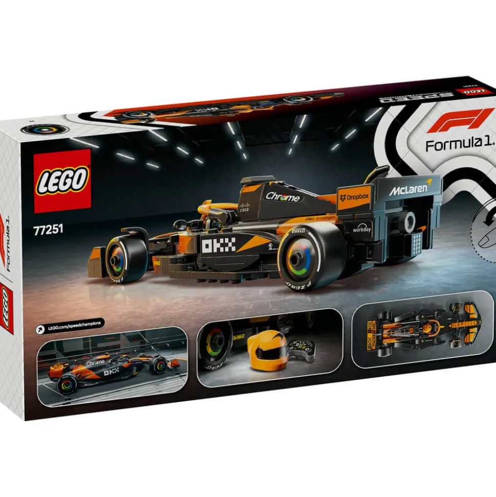 LEGO® Speed Champions F1 McLaren F1® Team MCL38 Race Car 269 Piece Bui