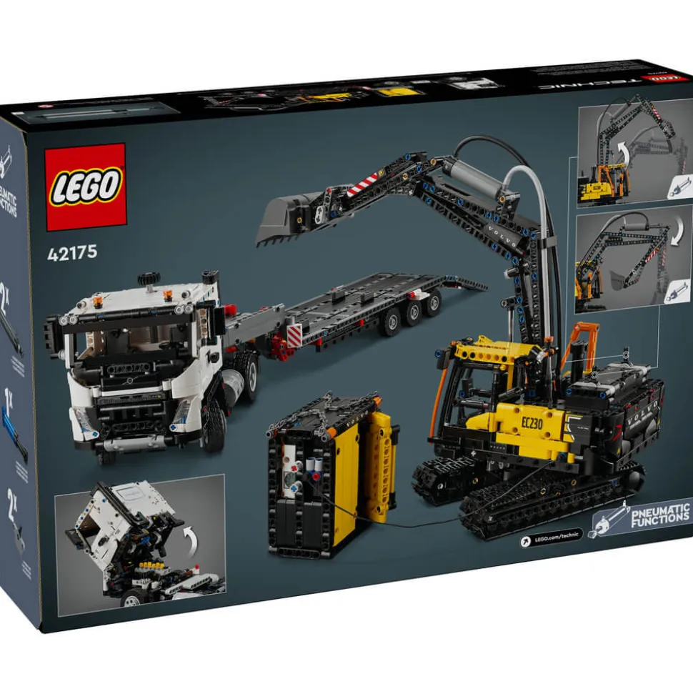 LEGO® Technic Volvo FMX Truck&EC230 Electric Excavator 2274 Piece Building Set (42175)