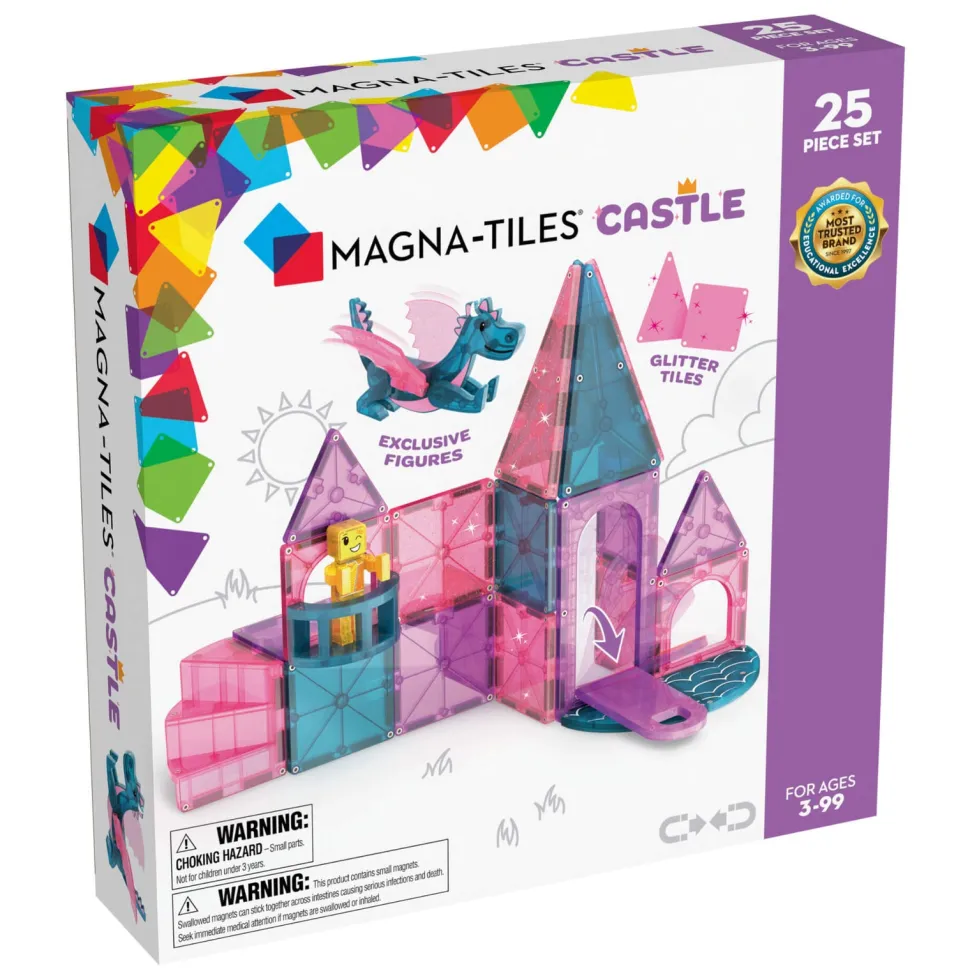 MAGNA-TILES® Castle 25-Piece Magnetic Building Playset