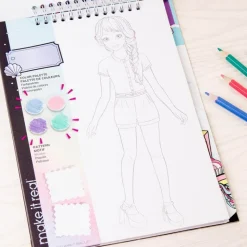 Make It Real Fashion Design Sketchbook: Pastel Pop!