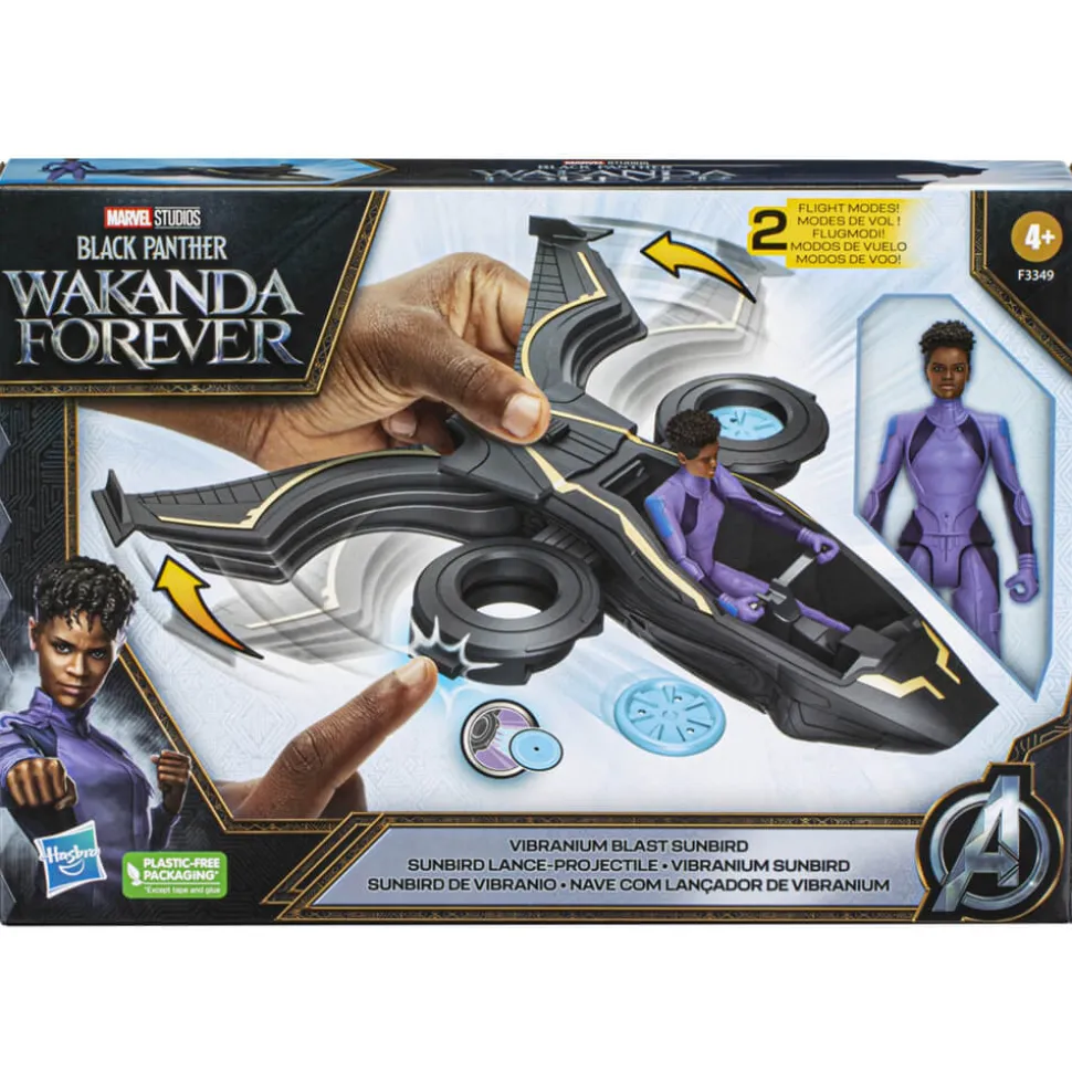 Marvel Black Panther Wakanda Forever Vibranium Blast Sunbird Vehicle a