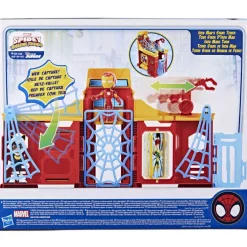 Marvel Spidey and His Amazing Friends Stark Tower Playset with Iron Ma