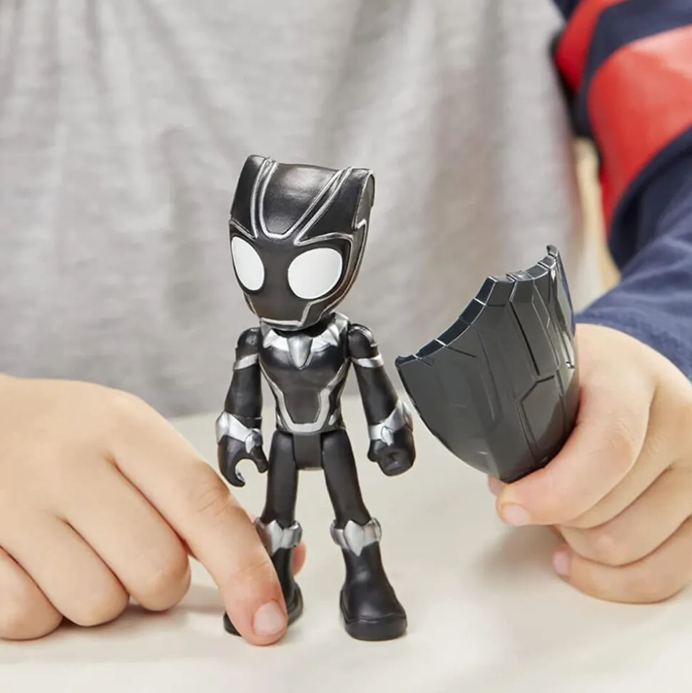 Marvel Spidey and His Amazing Friends Black Panther Hero 4" Action Fig
