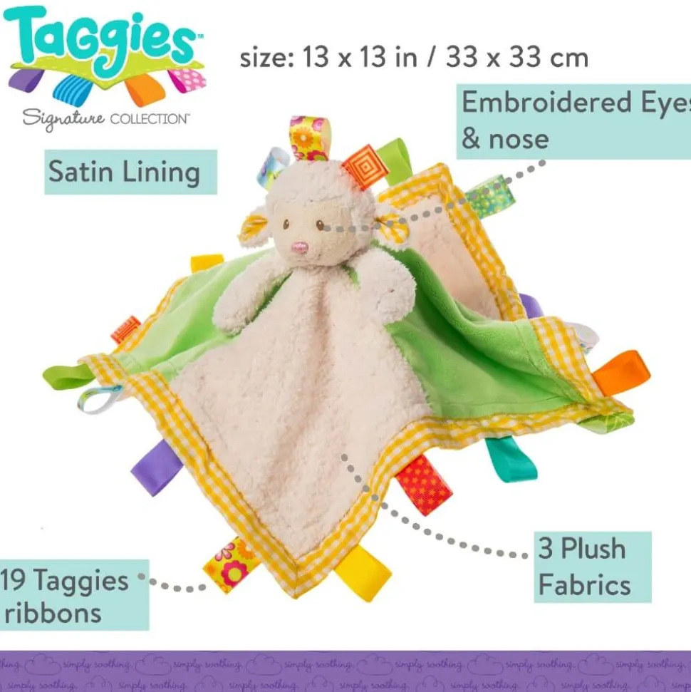 Mary Meyer Taggies Sherbet Lamb Character Blanket