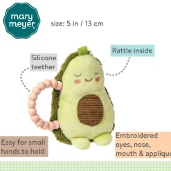 Mary Meyer Yummy Avocado Teether Rattle