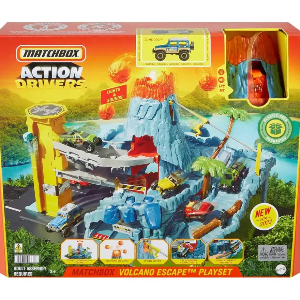 Matchbox Action Drivers Matchbox Volcano Escape Playset