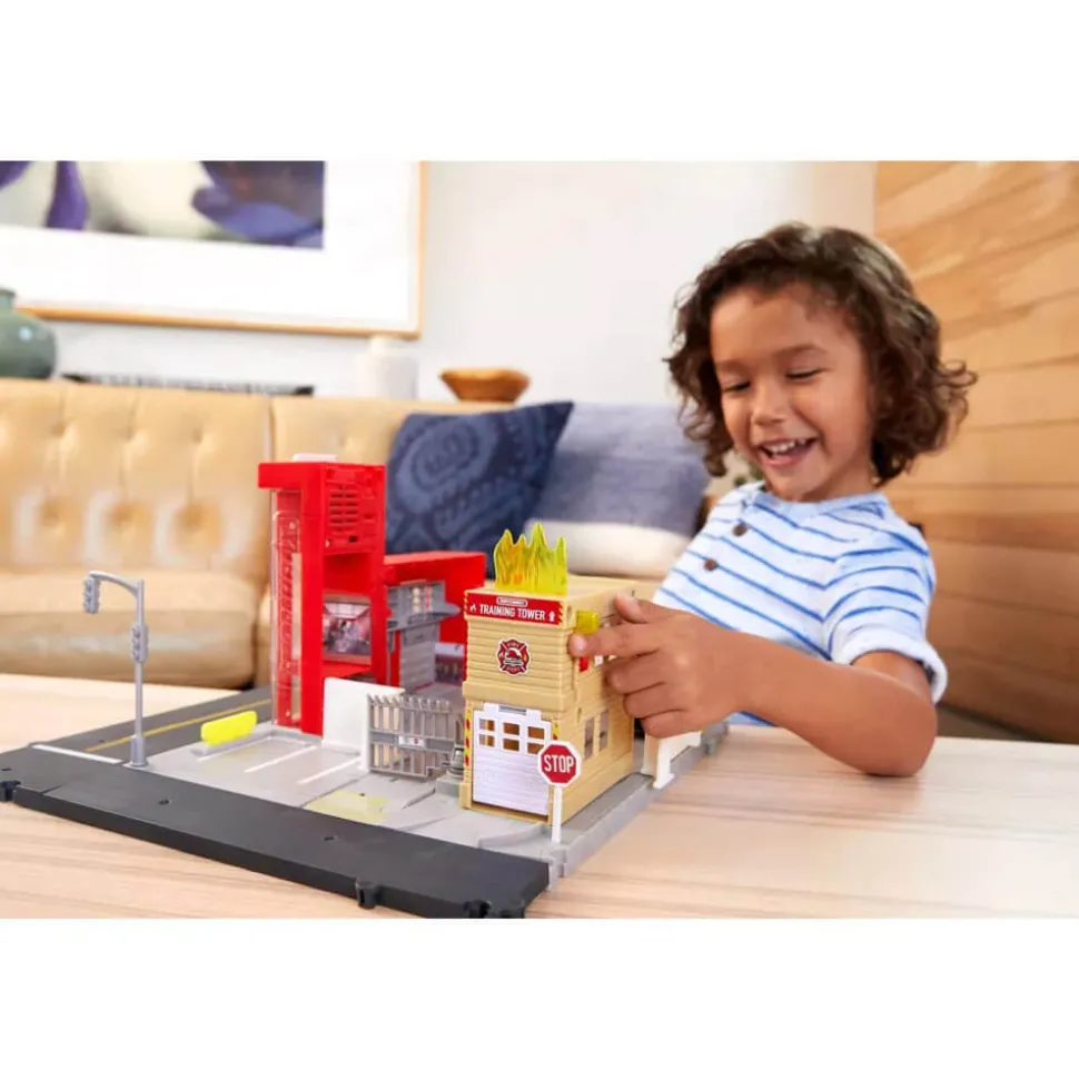 MATCHBOX ACTION DRIVERS Matchbox Fire Station Rescue Playset
