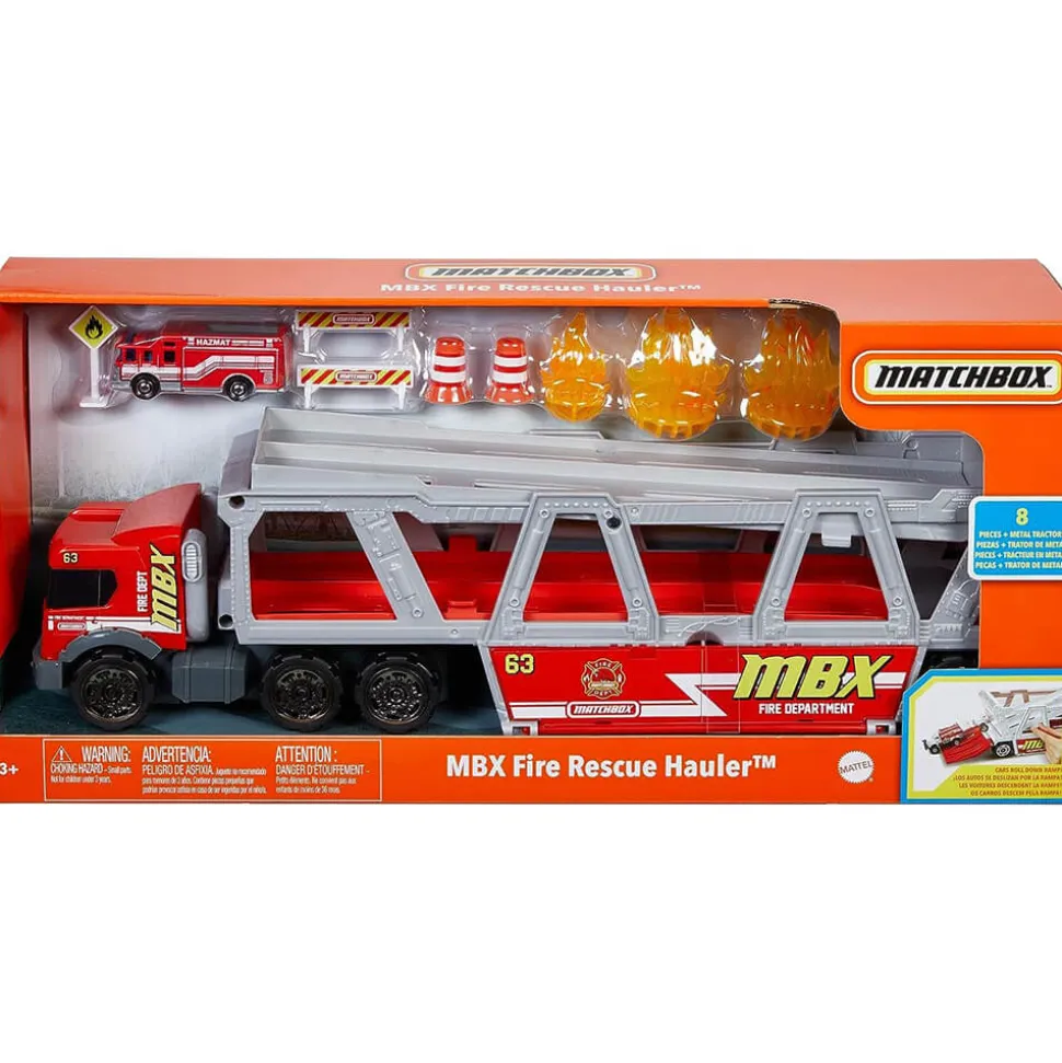 Matchbox Fire Rescue Hauler Playset