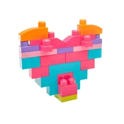 Mega Bloks Big Building Bag (Pink) (80 pieces)