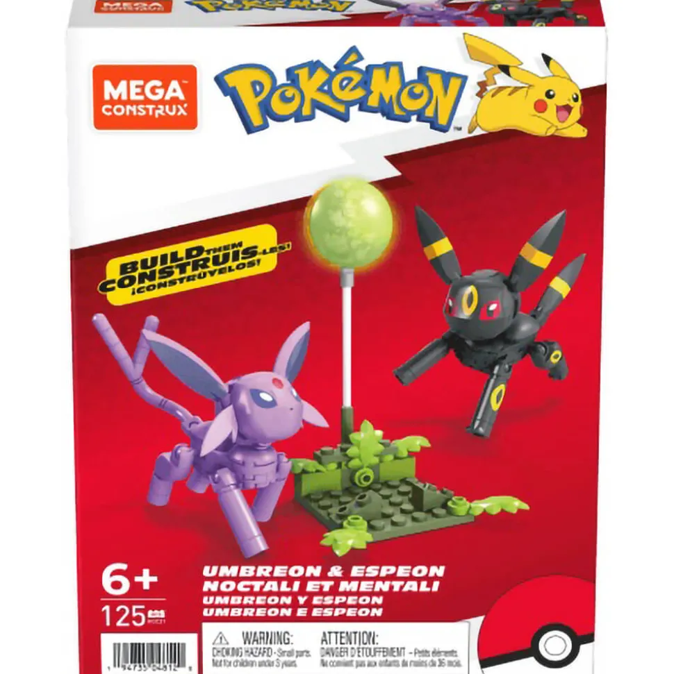 Mega Construx Pokemon Umbreon&Espeon 125 Piece Building Set