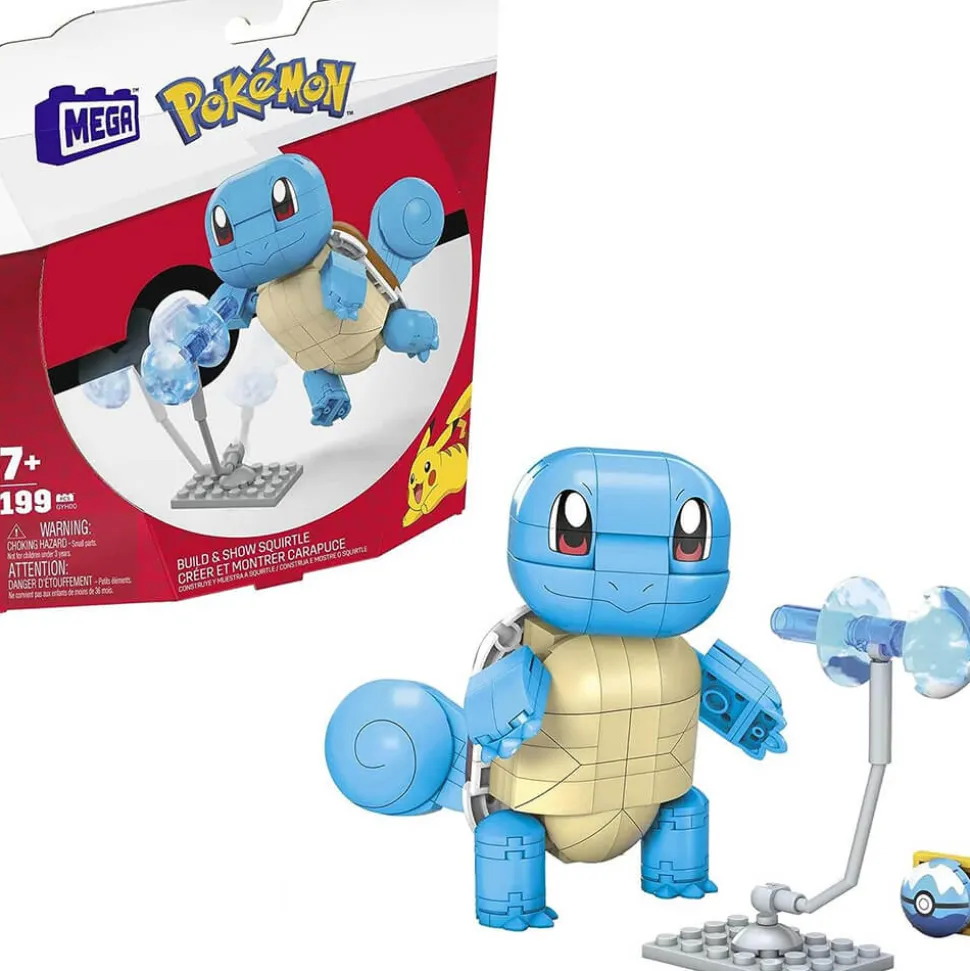MEGA Construx Pokémon Build and Show Squirtle 199 Piece Building Set