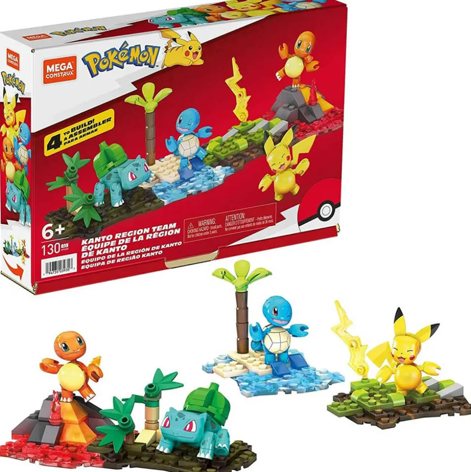MEGA Construx Pokémon Kanto Region Team 130 Piece Building Set