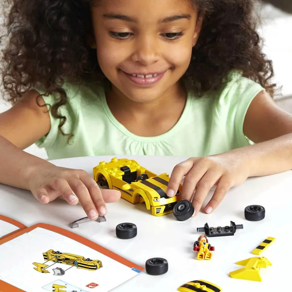 MEGA Hot Wheels '17 Camaro Real Racecar Building Set
