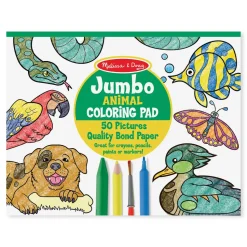 Melissa and Doug Animals Jumbo Coloring Pad