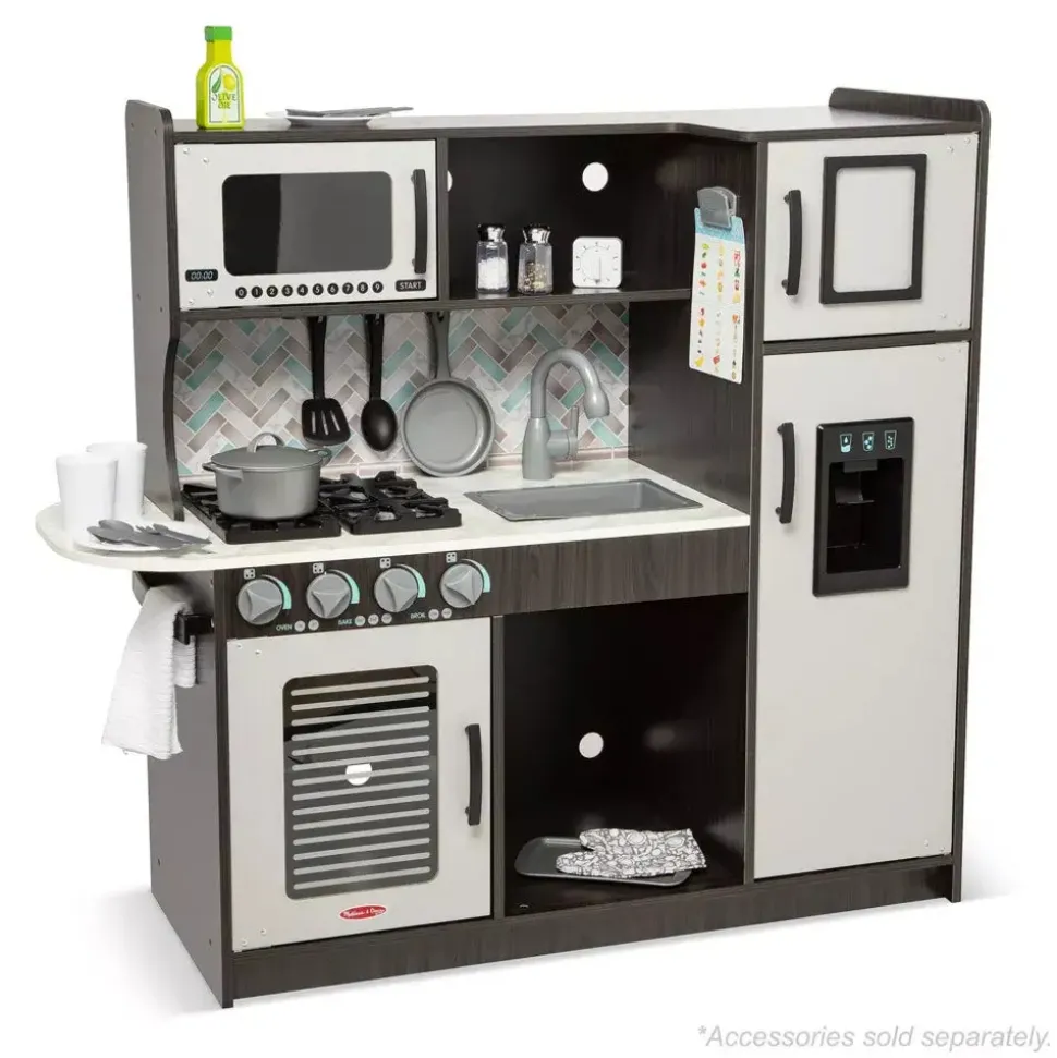 Melissa and Doug Charcoal Wooden Chef's Kitchen
