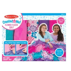 Melissa and Doug Created by Me Flower Fleece Quilt Kit