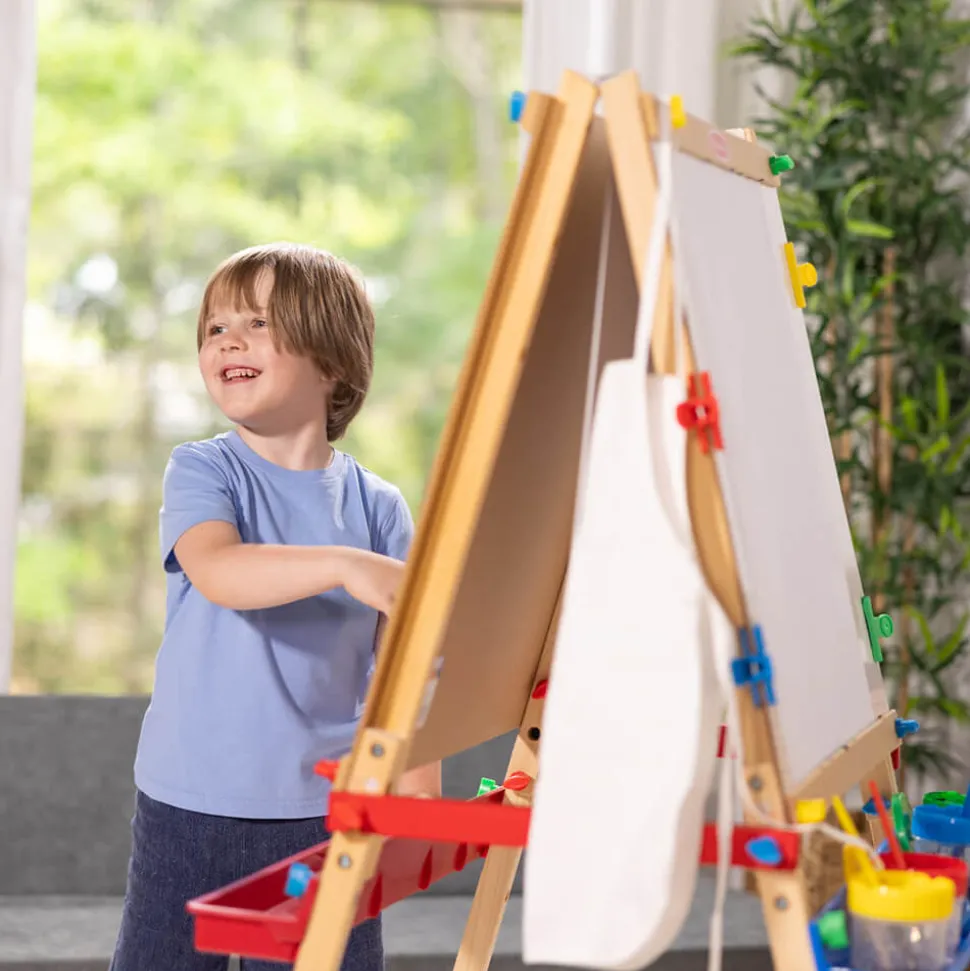 Melissa and Doug Deluxe Wooden Standing Art Easel