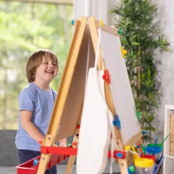 Melissa and Doug Deluxe Wooden Standing Art Easel