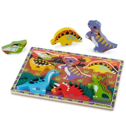 Melissa and Doug Dinosaurs 7 Piece Chunky Puzzle