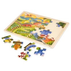 Melissa and Doug Dinosaur 24 Piece Wooden Jigsaw Puzzle