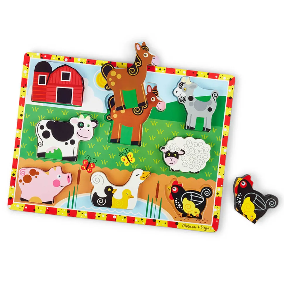 Melissa and Doug Farm 8 Piece Chunky Puzzle