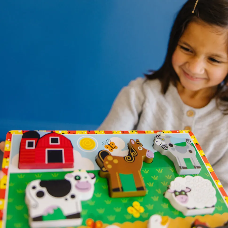Melissa and Doug Farm 8 Piece Chunky Puzzle