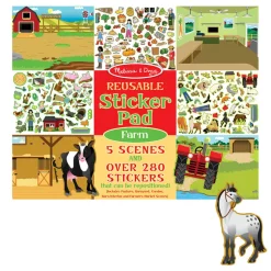 Melissa and Doug Farm Reusable Sticker Pad