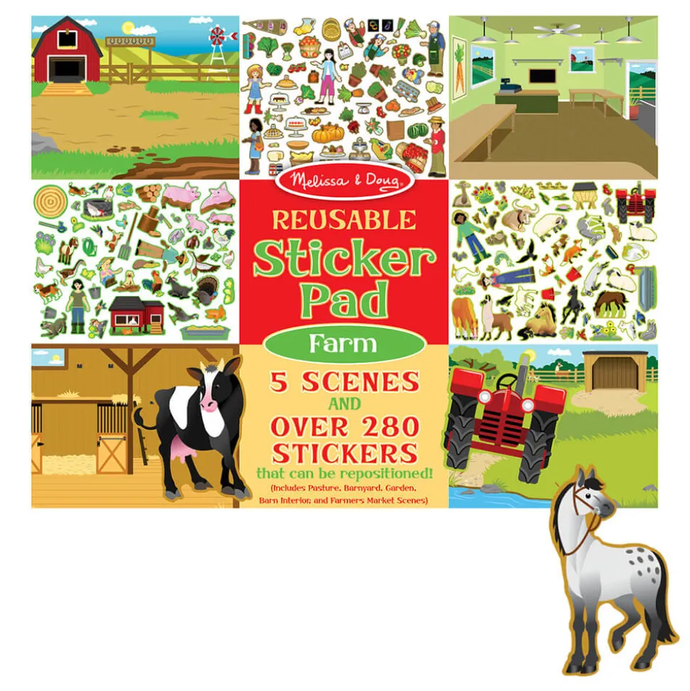 Melissa and Doug Farm Reusable Sticker Pad