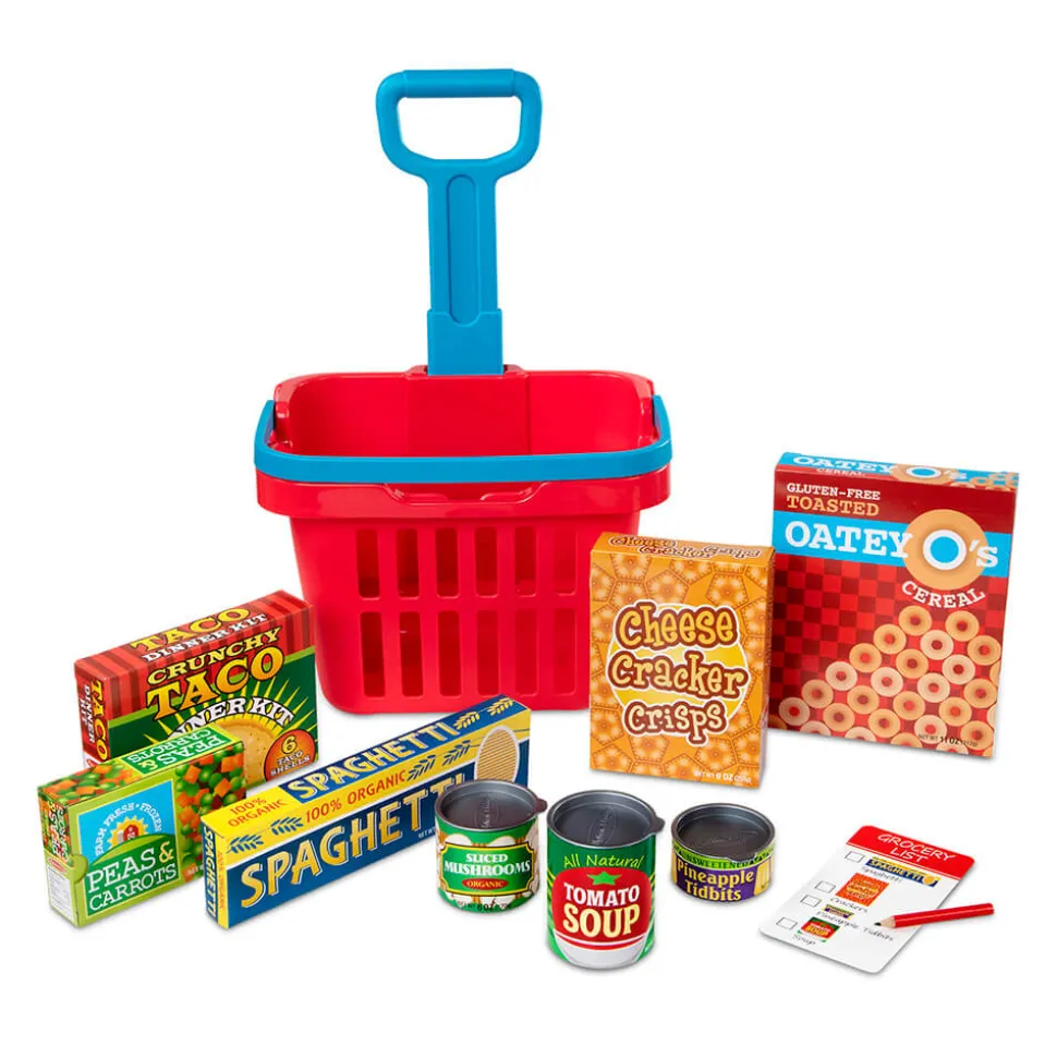 Melissa and Doug Fill&Roll Grocery Basket Play Set