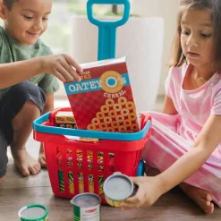 Melissa and Doug Fill&Roll Grocery Basket Play Set