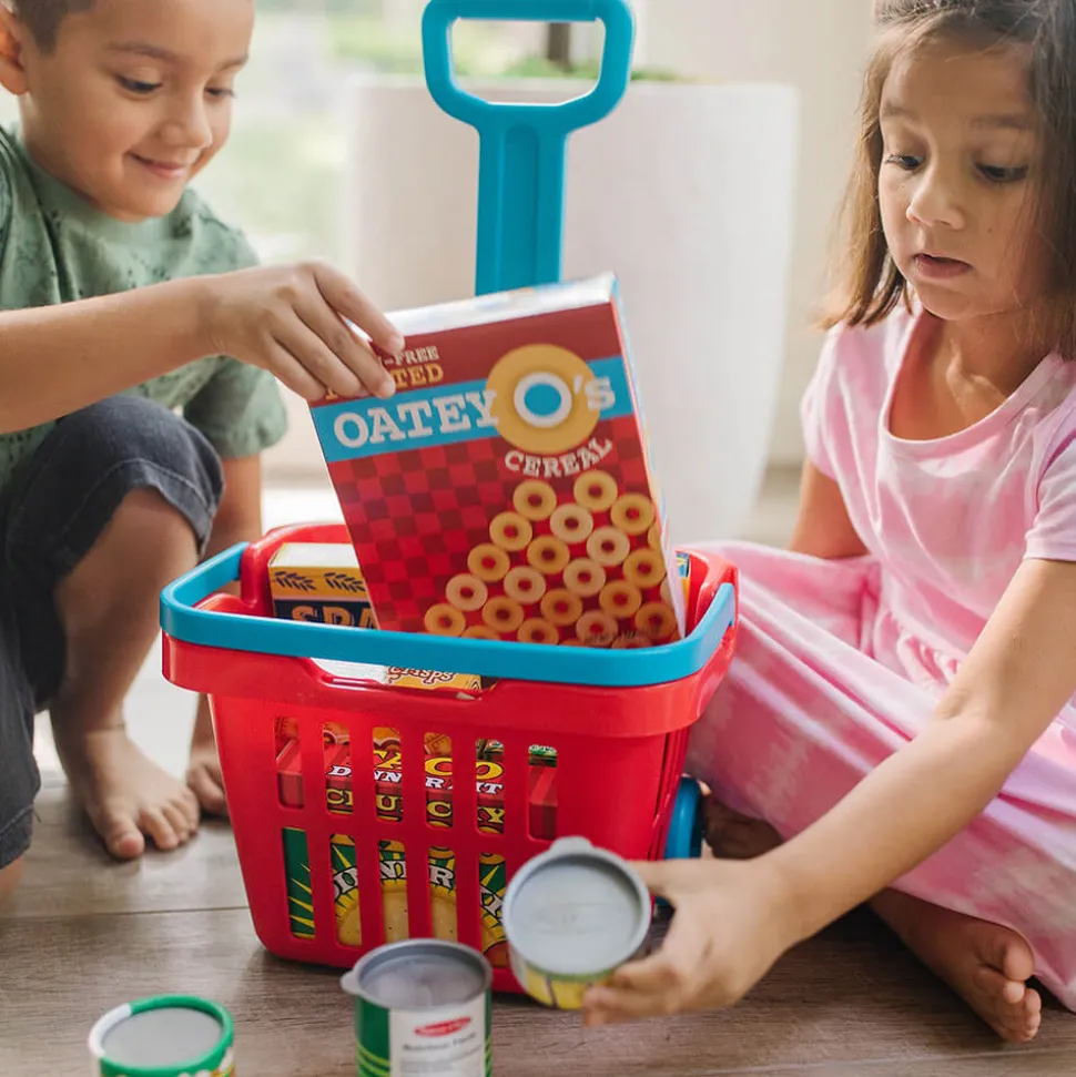 Melissa and Doug Fill&Roll Grocery Basket Play Set