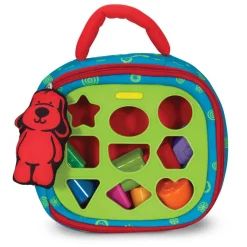 Melissa and Doug K’s Kids Take-Along Shape Sorter Baby and Toddler Toy