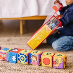 Melissa and Doug K’s Kids Match&Build Soft Blocks