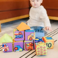 Melissa and Doug K’s Kids Match&Build Soft Blocks