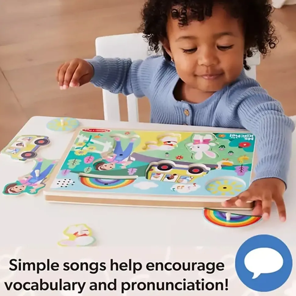 Melissa and Doug Ms. Rachel 6 Piece Wooden Song Puzzle