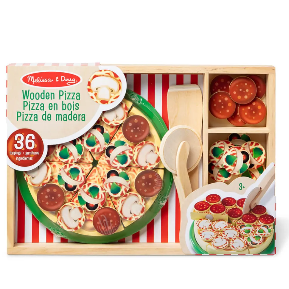 Melissa and Doug Pizza Party Wooden Food Play Set