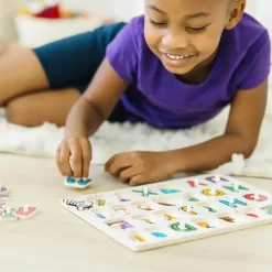 Melissa and Doug See-Inside Alphabet 26 Piece Peg Puzzle