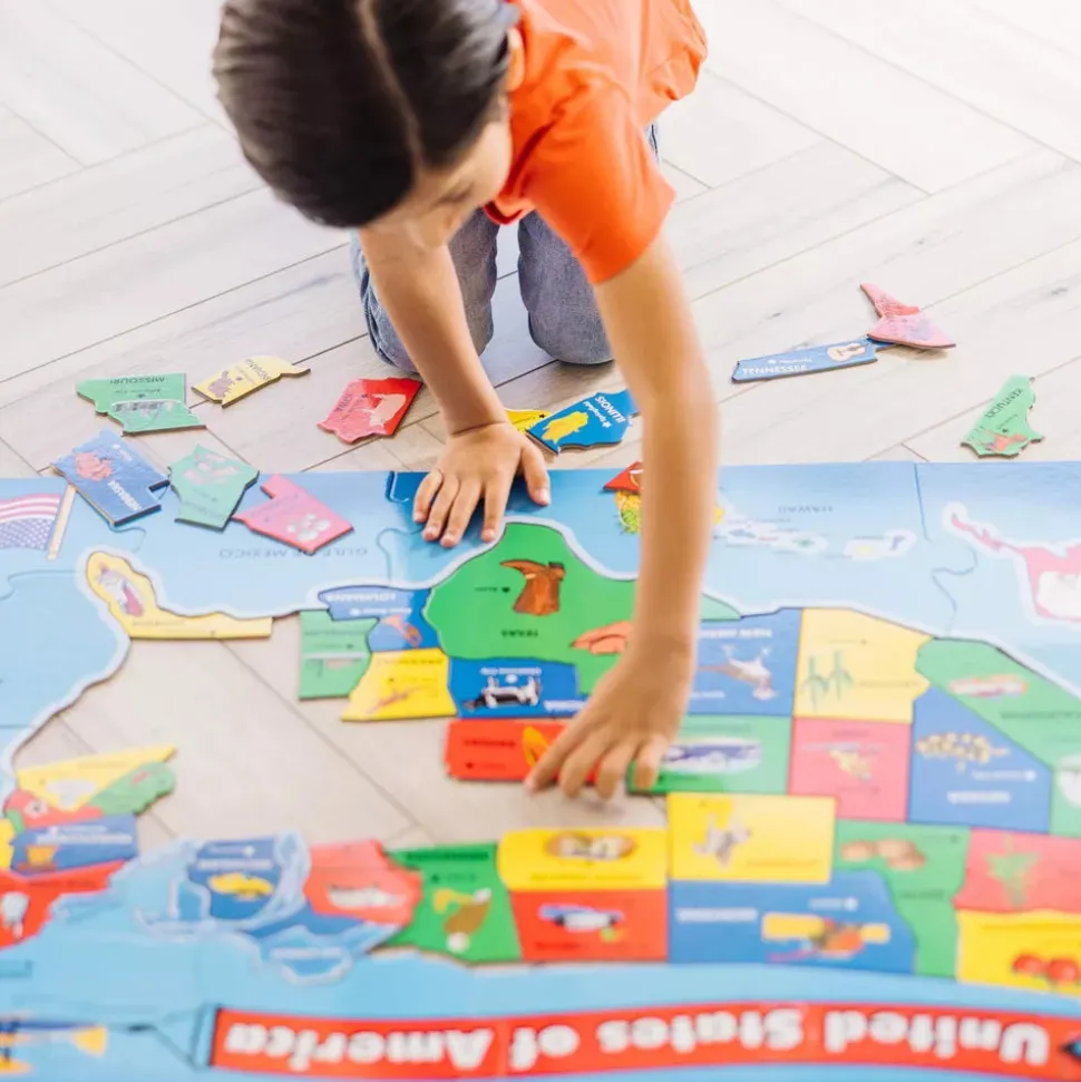 Melissa and Doug U.S.A. Map 51 Piece Floor Puzzle