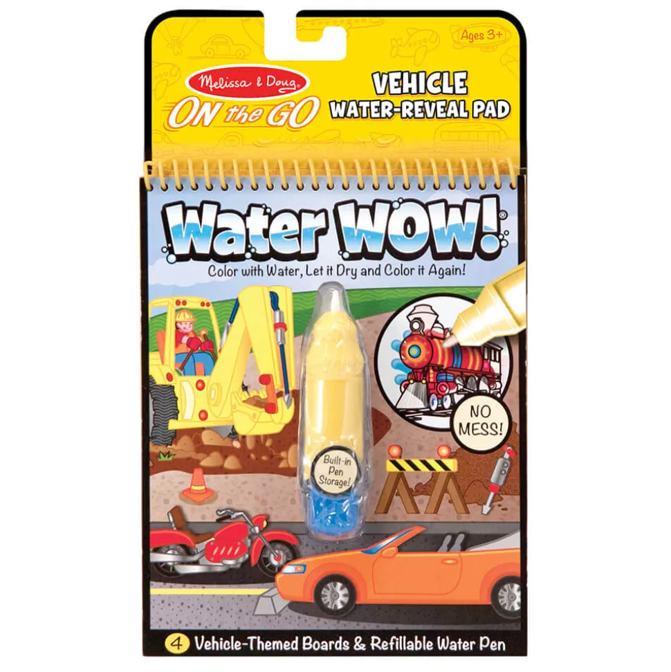 Melissa and Doug Water Wow! Vehicles Water-Reveal On the Go Travel Act
