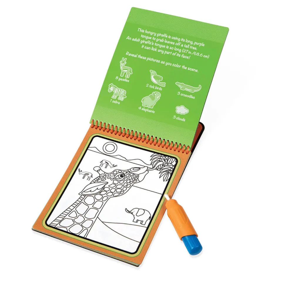 Melissa and Doug Water Wow! Safari Water-Reveal On the Go Travel Activ