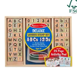 Melissa and Doug Wooden ABC Activity Stamp Set