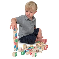 Melissa and Doug Wooden ABC 123 Blocks