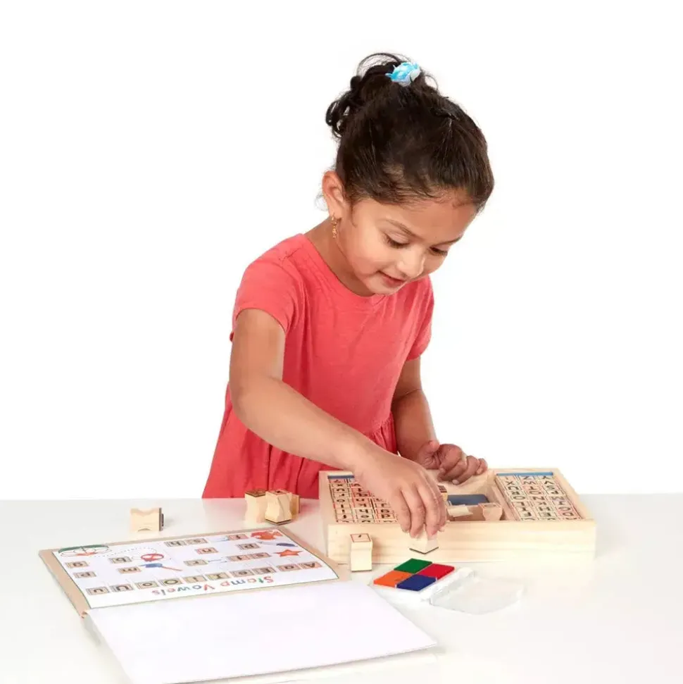Melissa and Doug Wooden ABC Activity Stamp Set