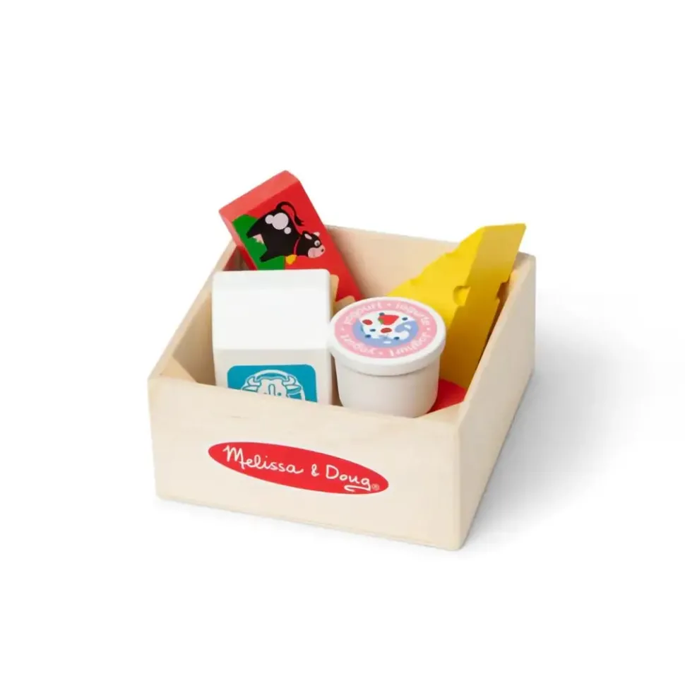 Melissa and Doug Wooden Food Groups Dairy Play Set