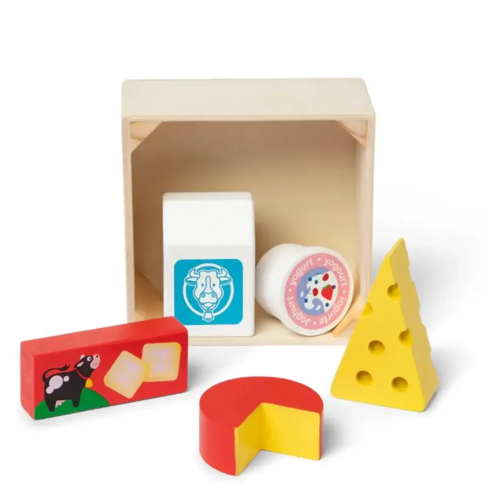 Melissa and Doug Wooden Food Groups Dairy Play Set
