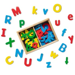 Melissa and Doug Wooden Letter Alphabet Magnets