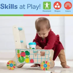 Melissa and Doug Wooden Shape Sorting Grocery Cart