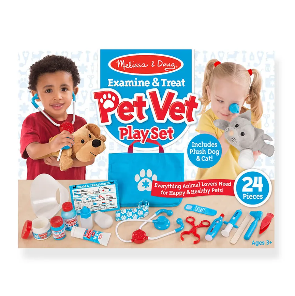 Melissa&Doug Examine&Treat Pet Vet Play Set